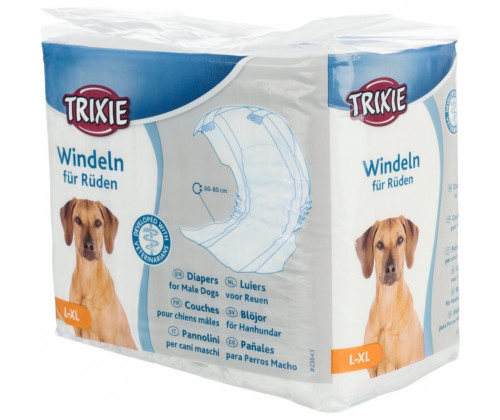 Подгузники для собак кобелов Trixie (Трикси) 12 шт