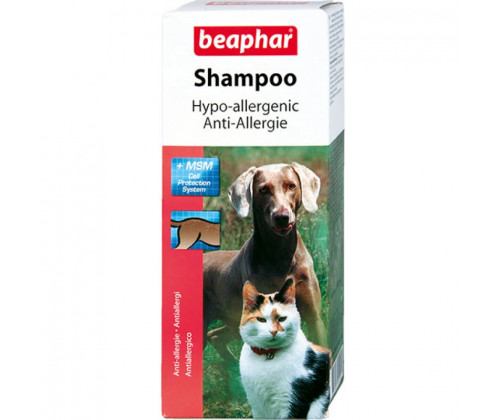 Шампунь гипоалергенный для собак и котов Beaphar Shampoo Anti Allergic (Беафар Анти Аллергик) 200 мл