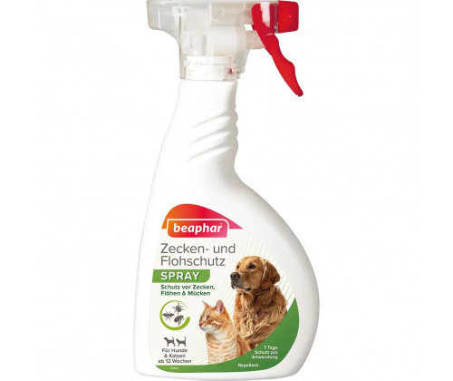 Beaphar Zecken und Flohschutz Spray (Беафар) спрей от блох, клещей и насекомых для собак 400 мл
