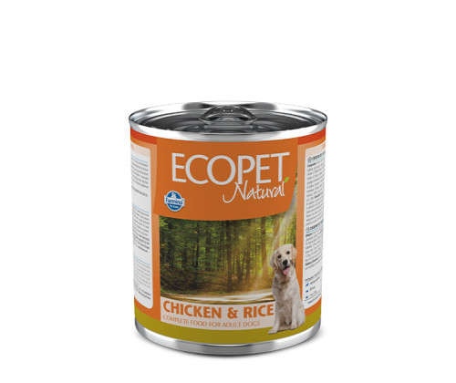 Farmina (Фармина) Ecopet Natural Dog Курица и Рис влажный корм для собак всех пород 300 г. х 6 шт. 300 г х 6 шт