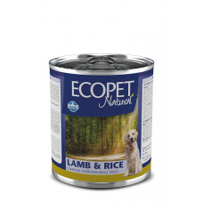 Farmina (Фармина) Ecopet Natural Dog Ягненок и Рис влажный корм для собак всех пород 300 г. х 6 шт.