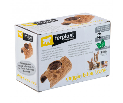 Натуральный овощной пенёк - лакомство для грызунов Ferplast Veggie Bites (Ферпласт) Натуральный овощной пенёк - лакомство для грызунов Ferplast Veggie Bites (Ферпласт)