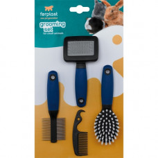 Набір для догляду за шерстю для кроликів, тхорів і гризунів Ferplast GRO 5998 (Ферпласт ГРО 5998)