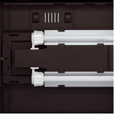 Скляний акваріум зі світлодіодною лампою на 190 літрів Ferplast Dubai 100 LED (Ферпласт Дубай 100 леД) Сірий