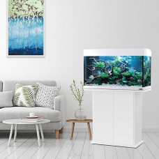 Скляний акваріум зі світлодіодною лампою на 125 літрів Ferplast Dubai 80 LED (Ферпласт Дубай 80 ЛЕД)