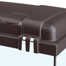 Скляний акваріум зі світлодіодною лампою на 100 літрів Ferplast Capri 80 LED (Ферпласт Капрі 80 ЛЕД) Чорний