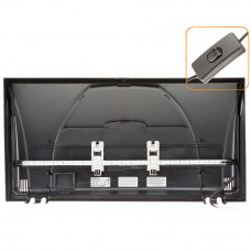 Скляний акваріум зі світлодіодною лампою на 100 літрів Ferplast Capri 80 LED (Ферпласт Капрі 80 ЛЕД) Чорний