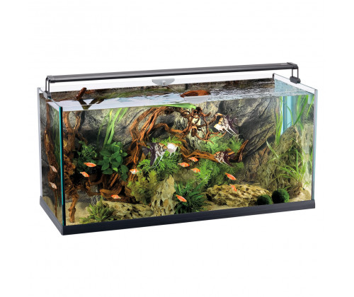 Открытый аквариум на 230 литров с внешним фильтром и нагревателем Ferplast Elba 110 (Ферпласт Ельба 110)