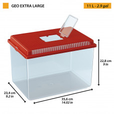 Контейнер для риб, черепах і комах Ferplast Geo (Ферпласт Гео) 35.6 х 23.4 h 22.8 см - 11 L - EXTRA LARGE