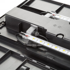 Скляний акваріум зі світлодіодною лампою на 240 літрів Ferplast Dubai 120 LED (Ферпласт Дубай 120 ЛЕД)