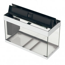 Скляний акваріум зі світлодіодною лампою на 125 літрів Ferplast Dubai 80 LED (Ферпласт Дубай 80 ЛЕД)