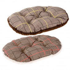 Підстилка - лежачий двосторонній для собак і котів Ferplast Relax F (Ферпласт Релакс Ф) 65 x 42 cm - RELAX F 65/6, Коричневий з жовтою кліткою