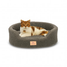 Лежак - кровать для собак и кошек Ferplast Dandy Bouclе (Ферпласт Денди) 45х35х13 см - 45, Темно-зеленый