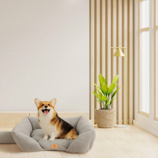 Лежак - диван для собак и кошек Pamper Bouclе (Ферпласт) 66х50х20 см - 60, Серый