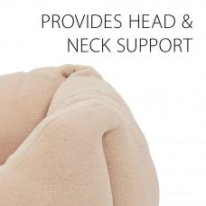 Лежанка - софа для собак и кошек Ferplast Coccolo Microfleece (Ферпласт Кокколо Микрофлис) 55 x 45 x h 20 cm - 50, Бежевый