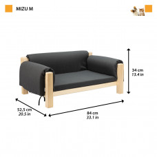 Лежак - диван для собак и кошек Ferplast Mizu (Ферпласт) 84 x 52 x h 34 cм - М