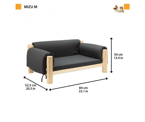 Лежак - диван для собак и кошек Ferplast Mizu (Ферпласт) 84 x 52 x h 34 cм - М Лежак - диван для собак и кошек Ferplast Mizu (Ферпласт) 84 x 52 x h 34 cм - М