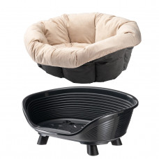 Лежанка - диван для собак и кошек Ferplast Sofà Throne (Ферпласт Софа Трон) 64 x 48 x h 29,5 cm - 4, Черный