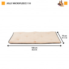 Матрас-подстилка для собак Ferplast Jolly Microfleece (Ферпласт Джолли Микрофлис) 108 x 79 cм - 110, Бежевый