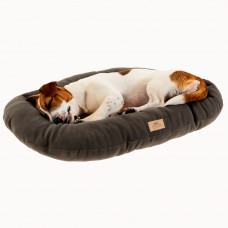 Лежак - подушка для собак и котов из микрофлиса Ferplast Relax Microfleece (Ферпласт Релакс Микрофлис) 65 x 42 cm - 65/6, Серый