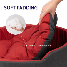 Лежак - кровать для собак и кошек Ferplast Dandy C Colour (Ферпласт Денди С Колор) 45 x 35 x h 13 cm - 45, Красный