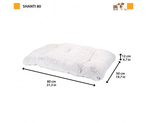 Лежак - подушка для кошек и собак Ferplast Shanti (Ферпласт) 80х50х12 см - 80