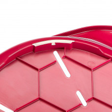 Пластиковый лежак для собак и кошек Ferplast Siesta Deluxe (Ферпласт Сиеста Делюкс) 93.5 х 68 х h 28.5 см - 10, Бордовый