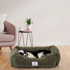 Лежанка - софа для собак и кошек Ferplast Coccolo Microfleece (Ферпласт Кокколо Микрофлис) 78 x 56 x h 22 cm - 80, Серый