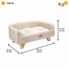 Лежак - диван для собак и кошек Ferplast Yuki (Ферпласт) 82 x 57 x h 31 cм - М