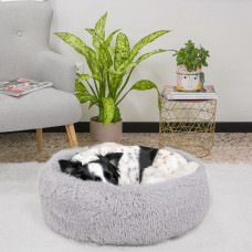 Лежак - кровать для собак и кошек Ferplast Cuddly (Ферпласт Кадли) Ø 80 x 17 cm - 80, Серый