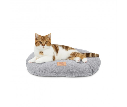 Лежак - подушка для кошек и собак Ferplast Relax Bouclе (Ферпласт Релакс) 55 x 36 cм - 55/4, Серый