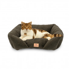 Лежак - диван для собак и кошек Pamper Bouclе (Ферпласт) 55х45х20 см - 50, Темно-зеленый