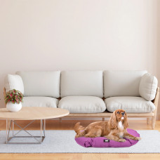Подушка устойчива к царапинам и водоотталкивающая для собак и котов Ferplast Relax Tech (Ферпласт Релакс Теч) 65 x 42 cm - 65/6, Фиолетовый
