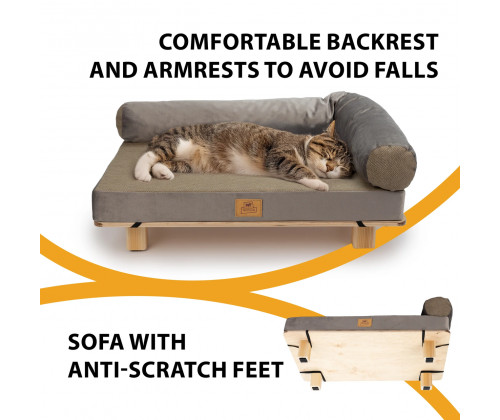 Лежак - диван для собак и кошек Ferplast Haru (Ферпласт) Лежак - диван для собак и кошек Ferplast Haru (Ферпласт)