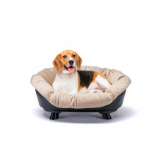 Лежанка - диван для собак и кошек Ferplast Sofà Throne (Ферпласт Софа Трон) 73х55х32 см - 6, Черный