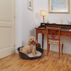 Пластиковый лежак для собак и кошек Ferplast Siesta Deluxe (Ферпласт Сиеста Делюкс) 70.5 х 52 х h 23.5 см - 6, Белый