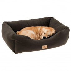 Лежанка - софа для собак и кошек Ferplast Coccolo Microfleece (Ферпласт Кокколо Микрофлис) 78 x 56 x h 22 cm - 80, Серый