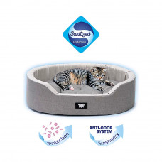 Лежак для собак и кошек с антибактериальной обработкой Ferplast Dandy Sanitized (Ферпласт Денди Санитайз) 55 x 41 x h 15 cм - 55