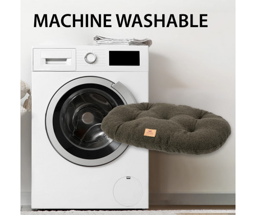 Лежак - подушка для кошек и собак Ferplast Relax Bouclе (Ферпласт Релакс) 85 x 55 cм - 89/10, Темно-зеленый