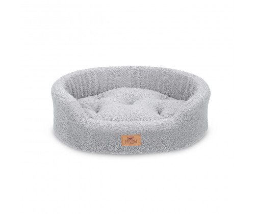 Лежак - кровать для собак и кошек Ferplast Dandy Bouclе (Ферпласт Денди) 55x41x15 cм - 55, Серый