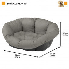 Подушка для лежака для собак и кошек Ferplast Sofа' Cushion Cities (Ферпласт Софа Кушин Ситиес) 96 х 71 х h 32 см - 10