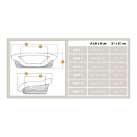 Лежанка - мягкое место для собак и кошек Ferplast Sofа' Tweed (Ферпласт Софа Твид) 64 х 48 х h 25 см - 4