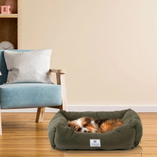 Лежанка - софа для собак и кошек Ferplast Coccolo Microfleece (Ферпласт Кокколо Микрофлис) 66 x 50 x h 20 cm - 60, Серый