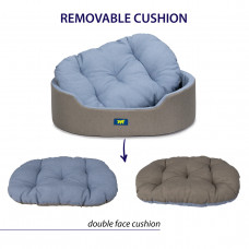 Лежак - кровать для собак и кошек Ferplast Dandy C Colour (Ферпласт Денди С Колор) 110 x 70 x h 23 cm - 110, Голубой