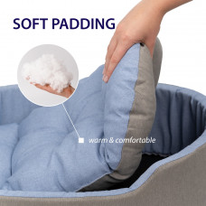 Лежак - кровать для собак и кошек Ferplast Dandy C Colour (Ферпласт Денди С Колор) 110 x 70 x h 23 cm - 110, Голубой