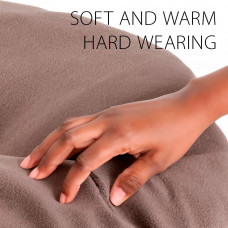 Лежак - подушка для собак и котов из микрофлиса Ferplast Relax Microfleece (Ферпласт Релакс Микрофлис) 100 x 63 cm - 100/12, Коричневый