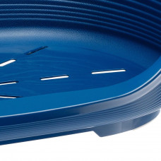 Пластиковый лежак для собак и кошек Ferplast Siesta Deluxe (Ферпласт Сиеста Делюкс) 93.5 х 68 х h 28.5 см - 10, Синий