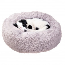 Лежак - кровать для собак и кошек Ferplast Cuddly (Ферпласт Кадли) Ø 80 x 17 cm - 80, Серый
