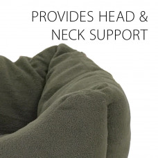 Лежанка - софа для собак и кошек Ferplast Coccolo Microfleece (Ферпласт Кокколо Микрофлис) 55 x 45 x h 20 cm - 50, Серый