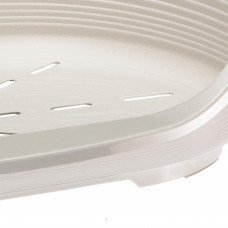 Пластиковый лежак для собак и кошек Ferplast Siesta Deluxe (Ферпласт Сиеста Делюкс) 49 х 36 х h 17.5 см - 2, Белый
